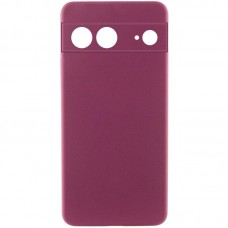 Чохол TPU GETMAN Liquid Silk Full Camera для Google Pixel 7  Бордовий / Marsala - 00000077914_1