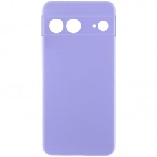 Чохол TPU GETMAN Liquid Silk Full Camera для Google Pixel 7  Бузковий / Light purple - 00000077914_16