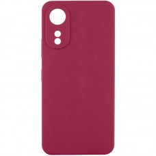 Чохол TPU GETMAN Liquid Silk Full Camera для Oppo A78 4G  Бордовий / Marsala - 00000075771_1