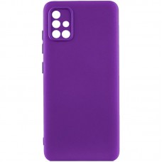 Чохол TPU GETMAN Liquid Silk Full Camera для Samsung Galaxy A51  Фіолетовий / Purple - 00000073792_14