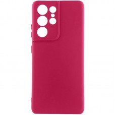 Чохол TPU GETMAN Liquid Silk Full Camera для Samsung Galaxy S22 Ultra  Бордовий / Marsala - 00000075778_1