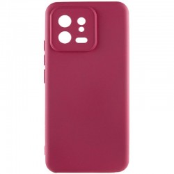 Чохол TPU GETMAN Liquid Silk Full Camera для Xiaomi 13  Бордовий / Marsala - 00000081488_1