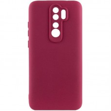 Чохол TPU GETMAN Liquid Silk Full Camera для Xiaomi Redmi 9  Бордовий / Marsala - 00000073800_1
