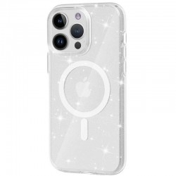 Чохол TPU Galaxy Sparkle (MagFit) для Apple iPhone 16 Pro Max (6.9")  Clear+Glitter - 00000073120_2