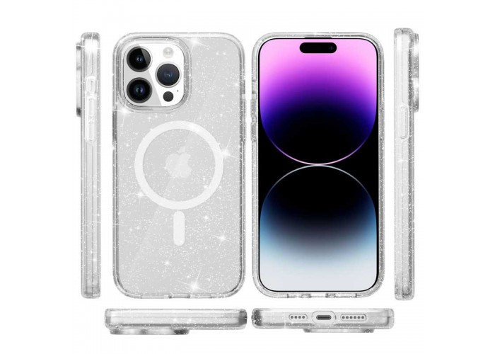 Чохол TPU Galaxy Sparkle (MagFit) для Apple iPhone 16 Pro Max (6.9
