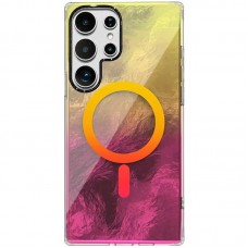 Чохол TPU Shiny Mountain (MagFit) для Samsung Galaxy S24 Ultra  Yellow / Pink - 00000078880_7