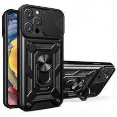 Чохол Ummi Camshield Serge Ring для Apple iPhone 13 Pro (6.1")  Чорний - 00000080693_7