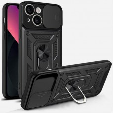 Чохол Ummi Camshield Serge Ring для Apple iPhone 14 (6.1")  Чорний - 00000080865_7