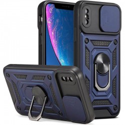 Чохол Ummi Camshield Serge Ring для Apple iPhone X / XS (5.8")  Синій - 00000080690_6