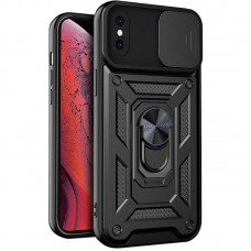 Чохол Ummi Camshield Serge Ring для Apple iPhone X / XS (5.8")  Чорний - 00000080690_7