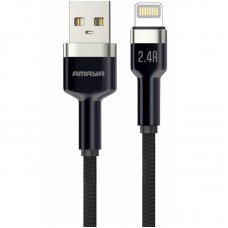 Дата кабель Amaya 310L USB to Lightning 2.4A (1m)  Brown - 00000087814_1