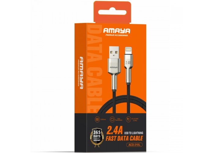 Дата кабель Amaya 310L USB to Lightning 2.4A (1m)