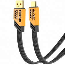 Дата кабель Amaya C33 USB to Type-C 6A (1.2m)  Yellow - 00000084618_1