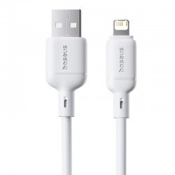 Дата кабель Baseus Silky Series OS Fast Charging USB to Lightning 2.4A (1m) (P1037770)  Moon White - 00000076494_2