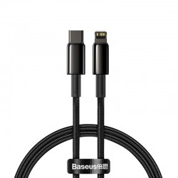 Дата кабель Baseus Tungsten Gold Type-C to Lightning PD 20W (2m) (CATLWJ)  Чорний - 00000084318_1