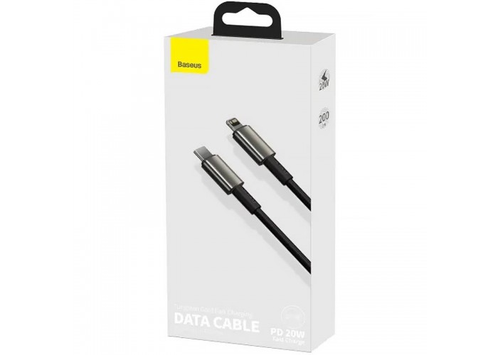 Дата кабель Baseus Tungsten Gold Type-C to Lightning PD 20W (2m) (CATLWJ)