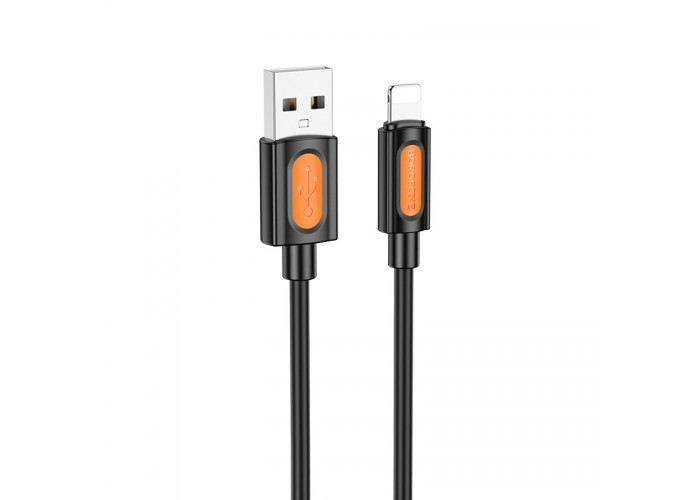 Дата кабель Borofone BX114 Structure USB to Lightning 2.4A (1m)