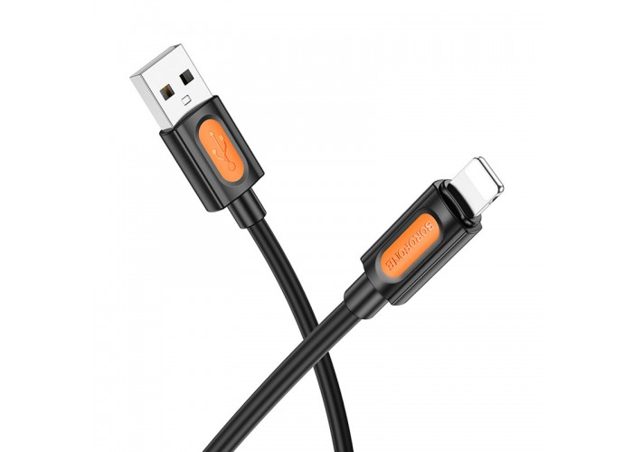 Дата кабель Borofone BX114 Structure USB to Lightning 2.4A (1m)