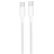 Дата кабель Borofone BX117 Source Type-C to Type-C 60W (1m)  White - 00000081956_3