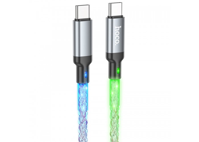 Дата кабель Hoco U112 Shine Type-C to Type-C 60W (1m)