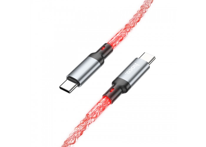 Дата кабель Hoco U112 Shine Type-C to Type-C 60W (1m)