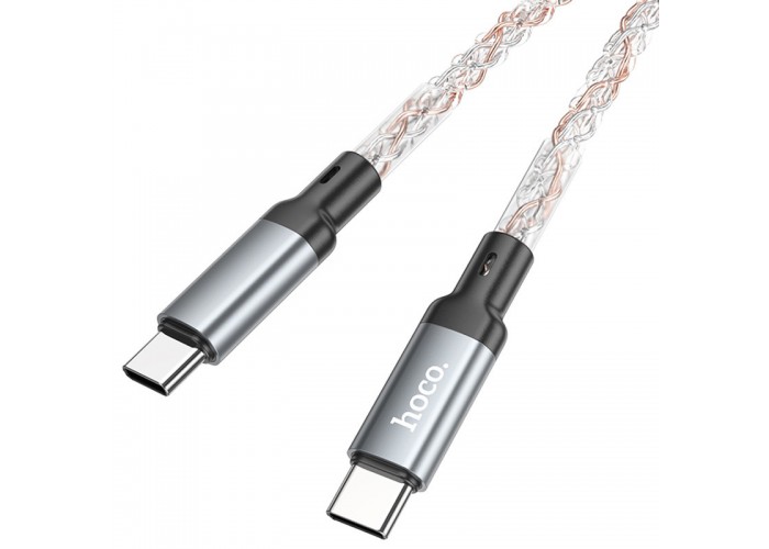 Дата кабель Hoco U112 Shine Type-C to Type-C 60W (1m)