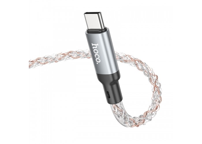 Дата кабель Hoco U112 Shine Type-C to Type-C 60W (1m)