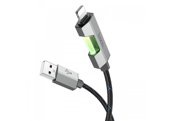 Дата кабель Hoco U123 Regent colorful 2.4A USB to Lightning (1.2m)