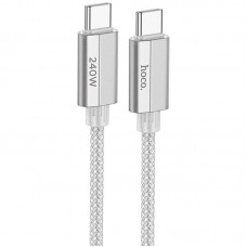 Дата кабель Hoco U134 Primero Type-C to Type-C 240W (1.8m)  Gray - 00000085459_1