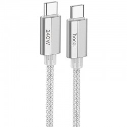 Дата кабель Hoco U134 Primero Type-C to Type-C 240W (1.8m)  Gray - 00000085459_1