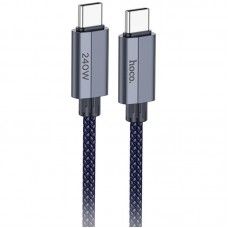 Дата кабель Hoco U134 Primero Type-C to Type-C 240W (1.8m)  Dark Blue - 00000085459_2