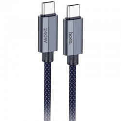 Дата кабель Hoco U134 Primero Type-C to Type-C 240W (1.8m)  Dark Blue - 00000085459_2