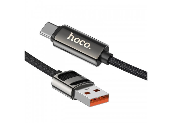 Дата кабель Hoco U137 Line with display USB to Type-C 5A/66W (1.2m)