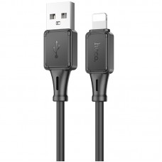 Дата кабель Hoco X101 Assistant USB to Lightning 2.4A (1m)  Black - 00000087644_1