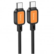 Дата кабель Hoco X108 Benefit 60W Type-C to Type-C (1m)  Black - 00000073865_2