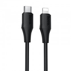 Дата кабель Hoco X124 Bien silicone Type-C to Lightning 27W (1m)  Black - 00000081792_1
