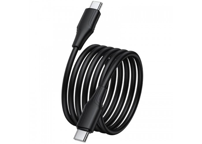 Дата кабель Hoco X124 Bien silicone Type-C to Type-C 60W (1m)
