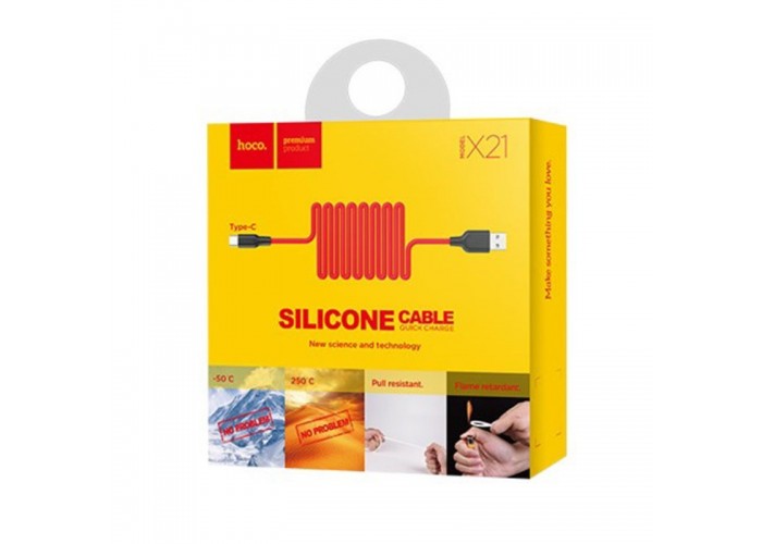Дата кабель Hoco X21 Silicone Type-C Cable (1m)
