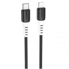 Дата кабель Hoco X82 Silicone Type-C to Lightning 20W (1m)  Black - 00000079856_1