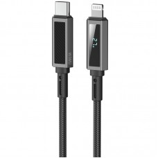 Дата кабель WIWU C080 Warriors Type-C to Lightning 27W (1m)  Black - 00000085921_1