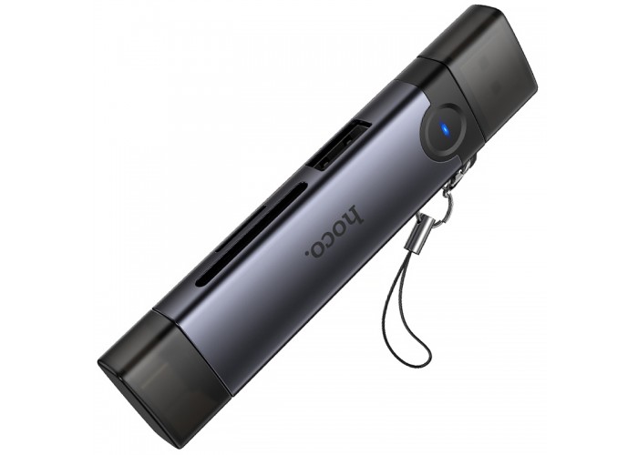 Картридер Hoco HB56 Victory 5in1 Type-C/USB2.0 to SD/TF3.0 + USB 2.0