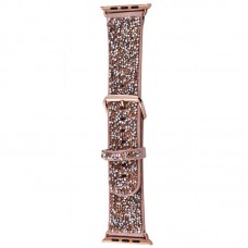 Ремінець Bling World Rock Diamond для Apple Watch 38/40/41/42mm(ser.10)  Рожевий - 00000067896_2