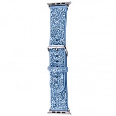 Ремінець Bling World Rock Diamond для Apple Watch 38/40/41/42mm(ser.10)  Блакитний - 00000067896_7