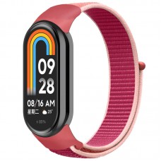 Ремінець Nylon New для Xiaomi Mi Band 8/9/10  Pomegranate Red / Pink - 00000077679_8