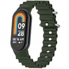 Ремінець Ocean Band для Xiaomi Mi Band 9/8/10  Зелений / Dark Olive - 00000077054_4