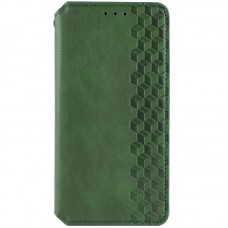 Шкіряний чохол-книжка GETMAN Cubic (PU) для Samsung Galaxy A27  Зелений - 00000086679_1