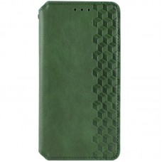 Шкіряний чохол-книжка GETMAN Cubic (PU) для Xiaomi Redmi 13 4G / Poco M6 4G  Зелений - 00000072262_1