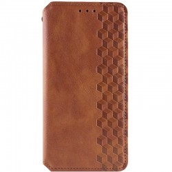 Шкіряний чохол-книжка GETMAN Cubic (PU) для Xiaomi Redmi Note 14 5G  Коричневий - 00000076192_2
