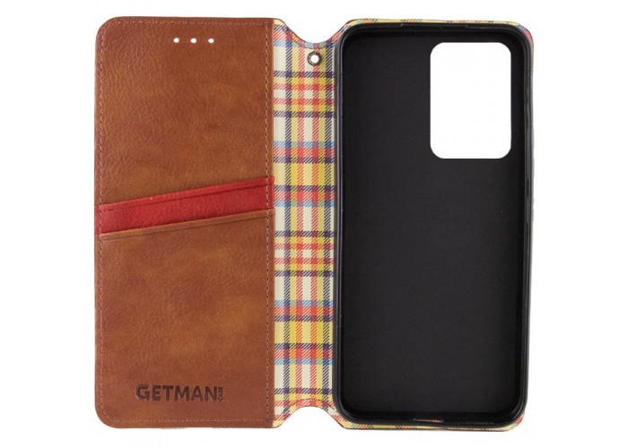 Шкіряний чохол-книжка GETMAN Cubic (PU) для Xiaomi Redmi Note 14 5G