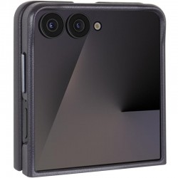 Шкіряний чохол Leather Case (AAA) для Samsung Galaxy Z Flip7  Dark Gray - 00000080401_3